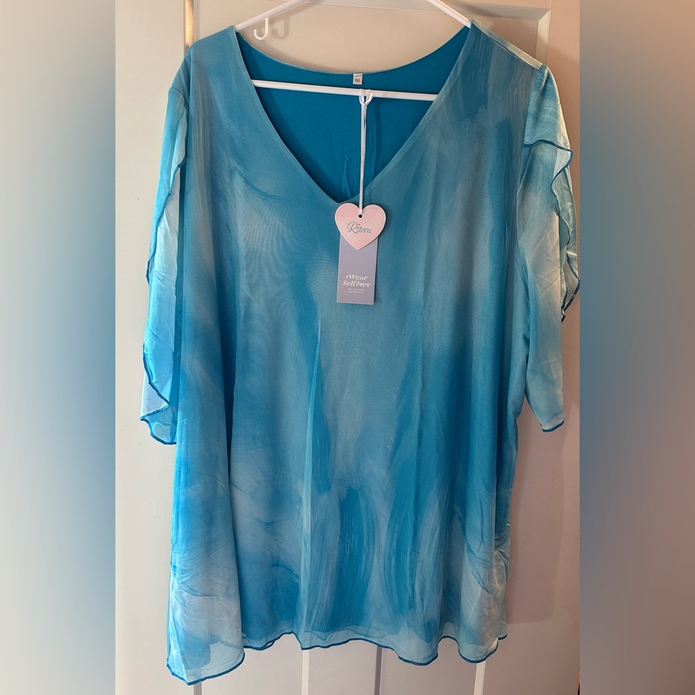 Amazon Tiyoma short sleeve v-neck blouse